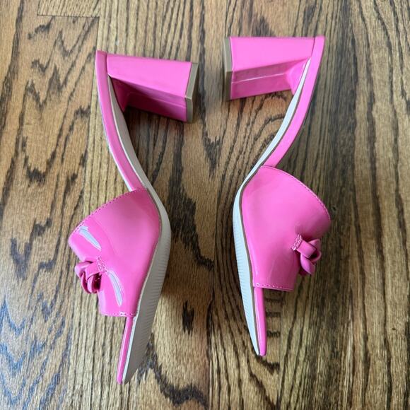 NIB Steve Madden Rego Pink Chain Slide Heel Sandal - Picture 5 of 5